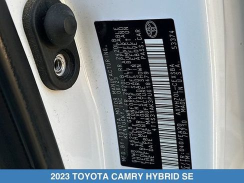 Used 2023 Toyota Camry SE w/ Audio Upgrade Package FWD image 31