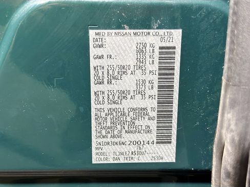 Used 2022 Nissan Pathfinder Platinum w/ Lighting Package (N93) AWD/4WD image 37