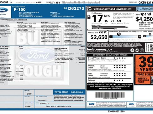 Used 2016 Ford F150 XLT w/ Equipment Group 302A Luxury AWD/4WD image 3