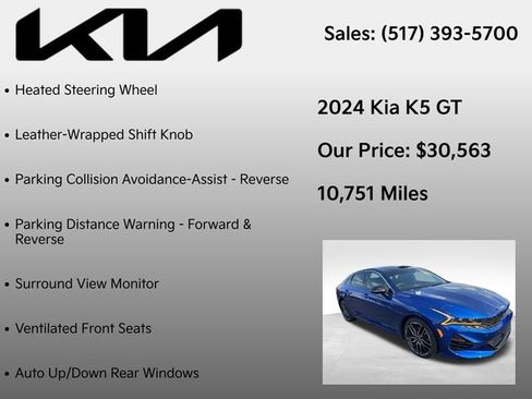 Used 2024 Kia K5 GT w/ GT1 Package FWD image 23