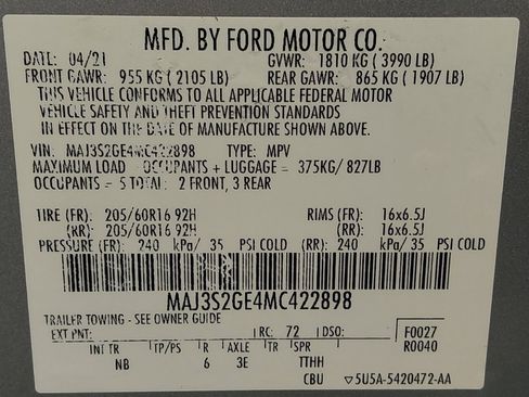 Used 2021 Ford EcoSport SE w/ SE Convenience Package FWD image 33