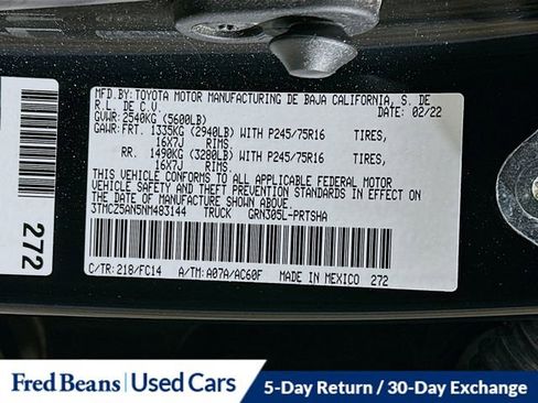 Used 2022 Toyota Tacoma SR5 AWD/4WD image 30