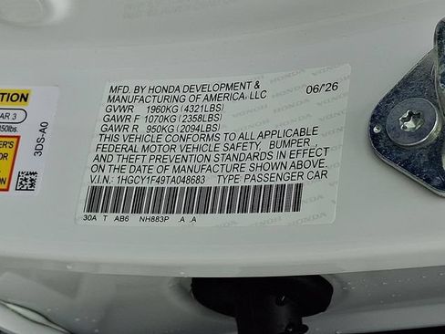 Certified 2026 Honda Accord SE image 26