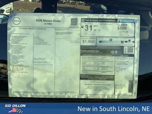 New 2026 Nissan Kicks S image 13