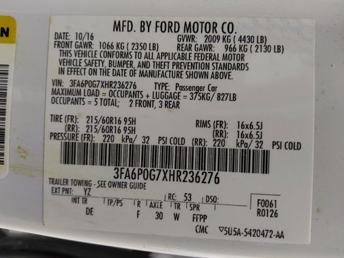 Used 2017 Ford Fusion S image 33