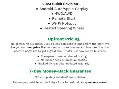 Certified 2023 Buick Envision Preferred w/ Sport Touring Package image 2