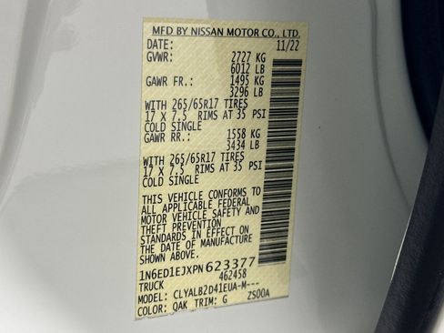 Used 2023 Nissan Frontier SV w/ Midnight Edition Package image 24