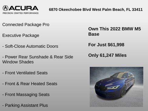 Used 2022 BMW M5 Base w/ Executive Package image 6