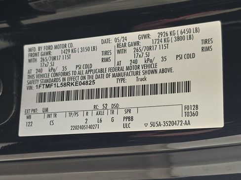 Used 2024 Ford F150 XL w/ Equipment Group 103A High AWD/4WD image 31