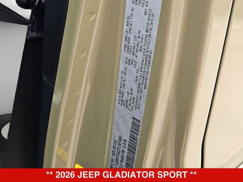 New 2026 Jeep Gladiator Sport AWD/4WD image 36