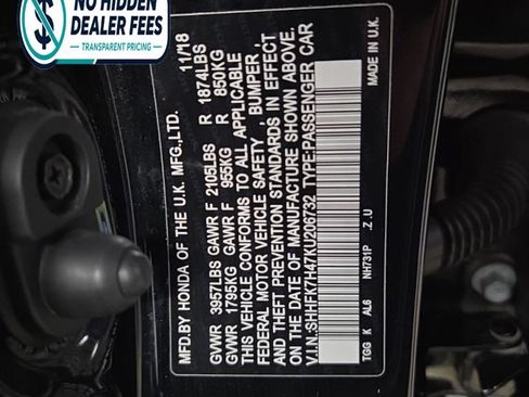 Used 2019 Honda Civic Sport image 26