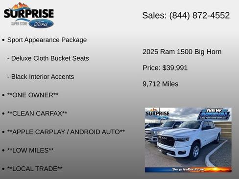 Used 2025 RAM 1500 Big Horn AWD/4WD image 17