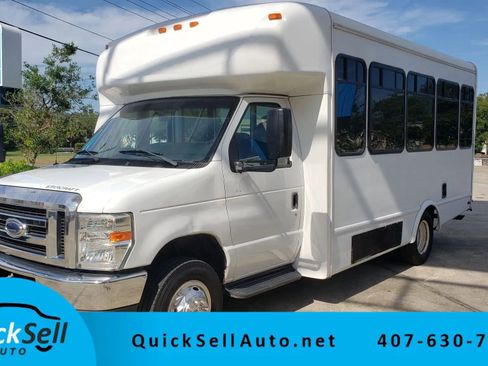Used 2013 Ford E-350 and Econoline 350 Super Duty w/ Shuttle Bus Prep Pkg image 2