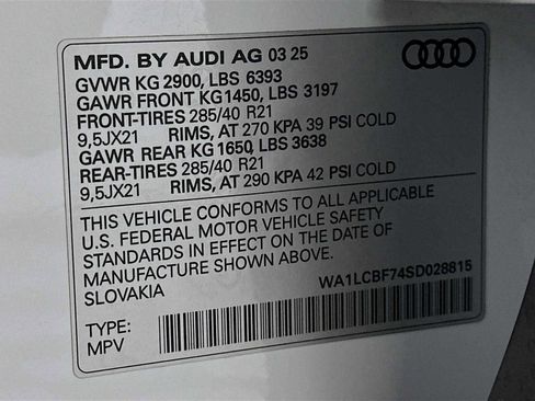 Certified 2025 Audi Q7 2.0T Premium Plus w/ Premium Plus Package image 31