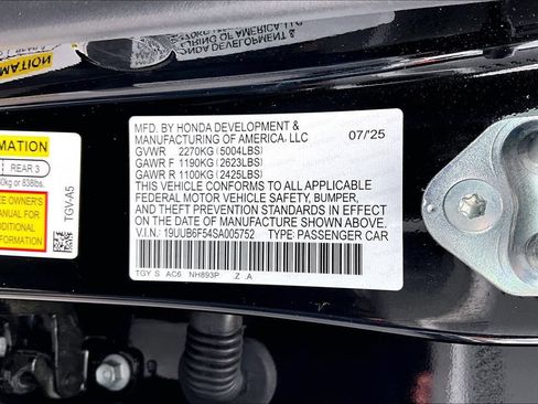 Certified 2025 Acura TLX SH-AWD w/ A-SPEC Pkg image 35
