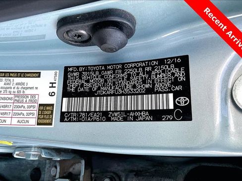 Certified 2017 Toyota Prius Four Touring w/ Premium Convenience Package image 19