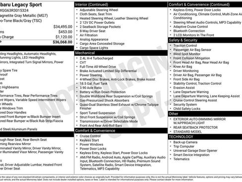 Used 2024 Subaru Legacy Sport image 43