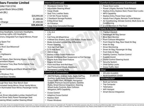 Certified 2026 Subaru Forester Limited AWD/4WD image 32