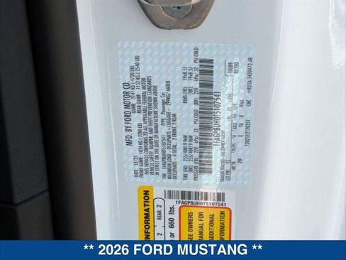 New 2026 Ford Mustang Convertible w/ Bronze Appearance Package image 20
