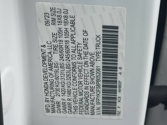 Used 2023 Honda Ridgeline RTL image 31
