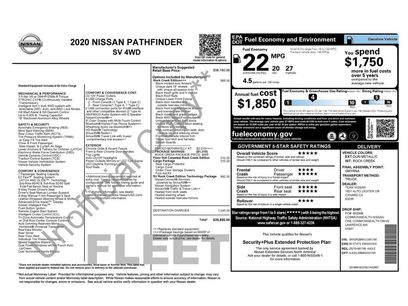 Used 2020 Nissan Pathfinder SV w/ Rock Creek Edition