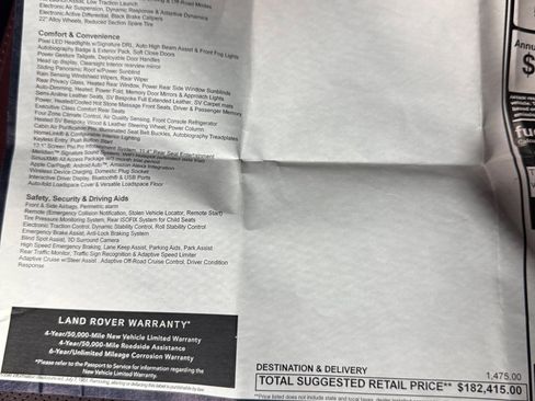 Used 2024 Land Rover Range Rover Long Wheelbase Autobiography image 85