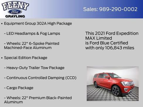 Used 2021 Ford Expedition Max Limited AWD/4WD image 14