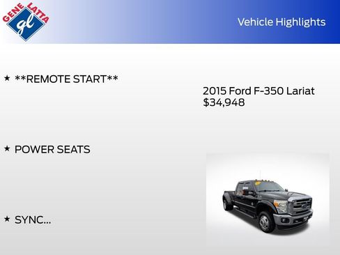 Used 2015 Ford F350 Lariat w/ Lariat Ultimate Package AWD/4WD image 35