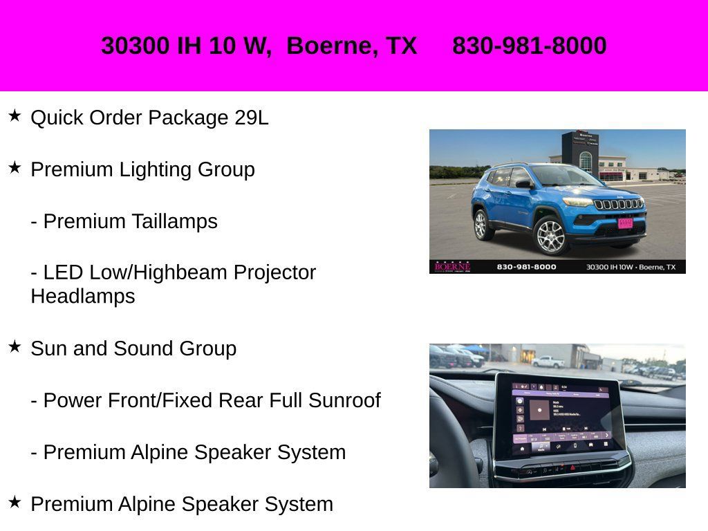 Used 2023 Jeep Compass Latitude w/ Sun and Sound Group AWD/4WD image 10