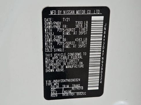 Used 2022 Nissan Armada Platinum w/ Captain's Chairs Package image 33