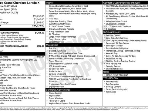 Used 2025 Jeep Grand Cherokee Laredo X w/ Luxury Tech Group I AWD/4WD image 4