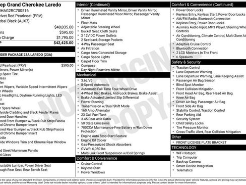 Certified 2024 Jeep Grand Cherokee Laredo image 38