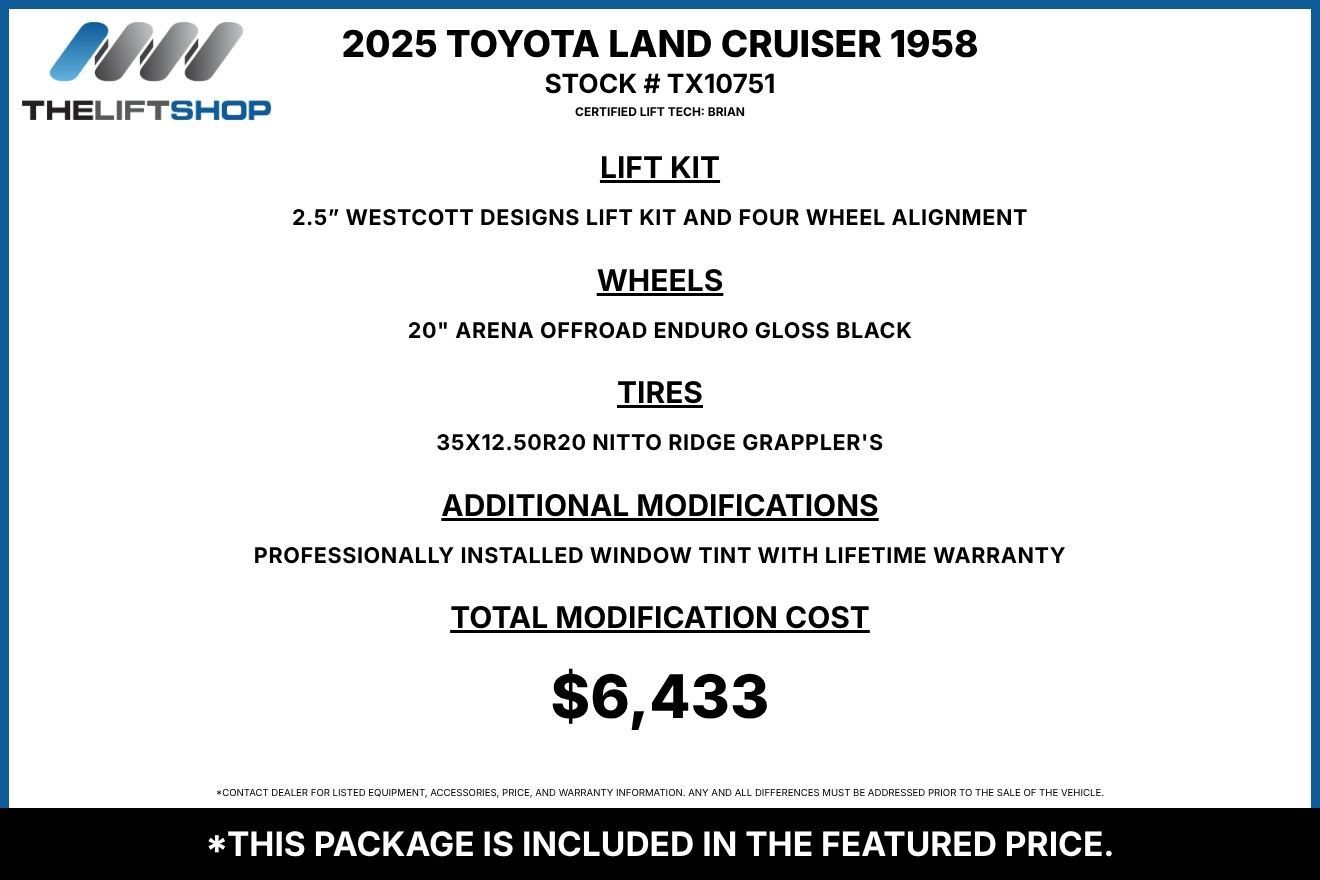 Used 2025 Toyota Land Cruiser 1958 AWD/4WD image 2