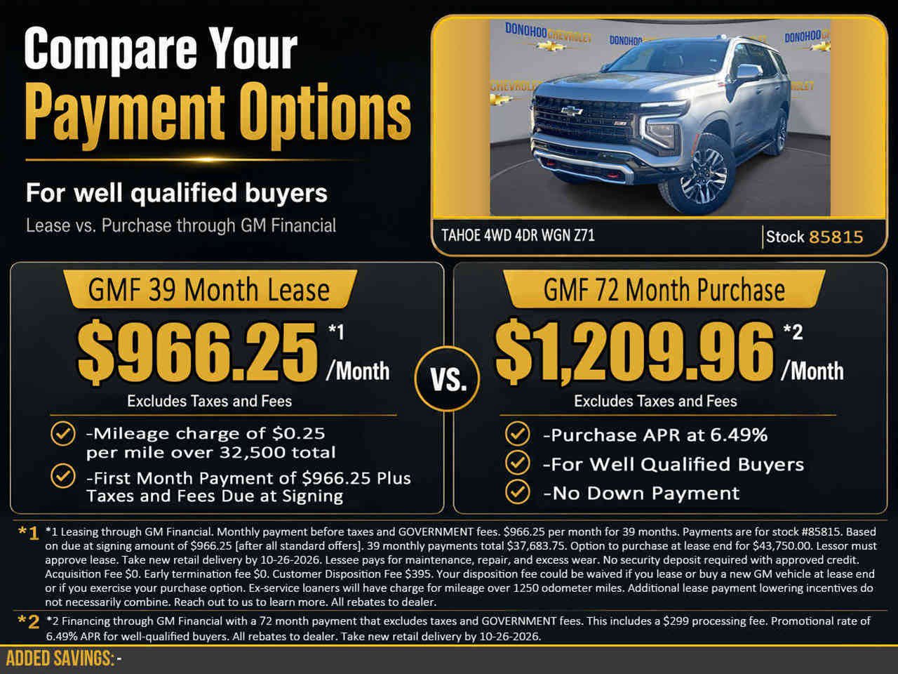 New 2027 Chevrolet Tahoe Z71 w/ Comfort Package AWD/4WD image 2