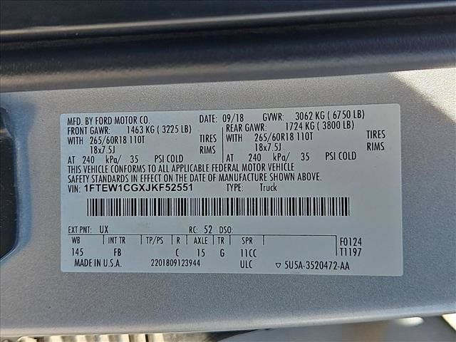 Used 2018 Ford F150 XLT w/ Equipment Group 302A Luxury RWD image 19