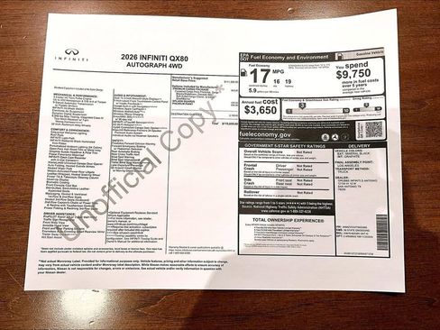 New 2026 INFINITI QX80 Autograph AWD/4WD image 42