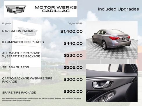 Used 2014 INFINITI Q50 Premium w/ Navigation Package image 9