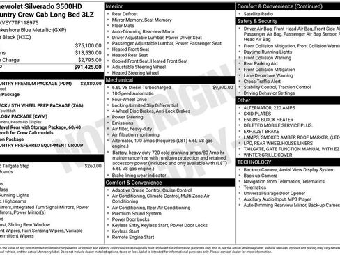New 2026 Chevrolet Silverado 3500 High Country w/ High Country Premium Package AWD/4WD image 6