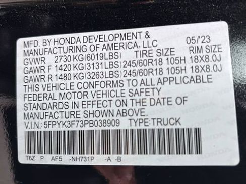 Used 2023 Honda Ridgeline RTL-E image 15