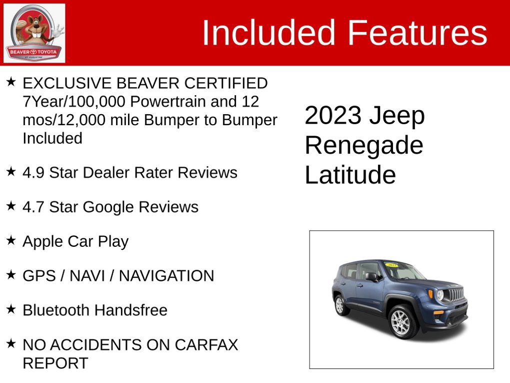 Used 2023 Jeep Renegade Latitude AWD/4WD image 4