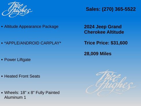 Used 2024 Jeep Grand Cherokee Altitude AWD/4WD image 7
