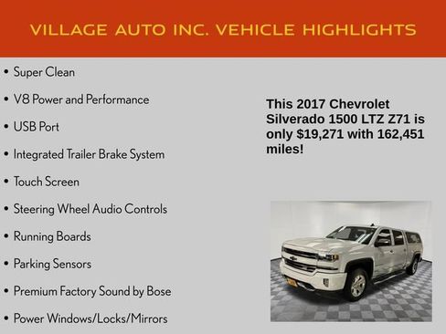 Used 2017 Chevrolet Silverado 1500 LTZ Z71 w/ LTZ Plus Package AWD/4WD image 7