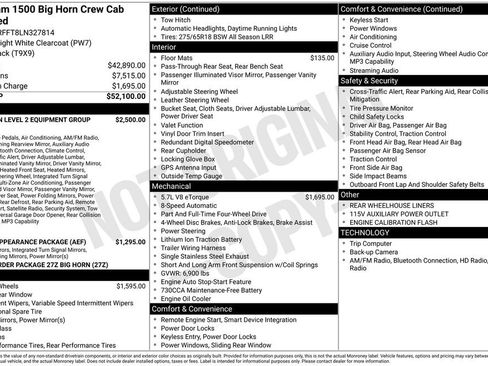 Certified 2020 RAM 1500 Big Horn AWD/4WD image 42
