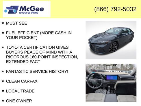 Used 2025 Toyota Camry XLE w/ Premium Package image 4