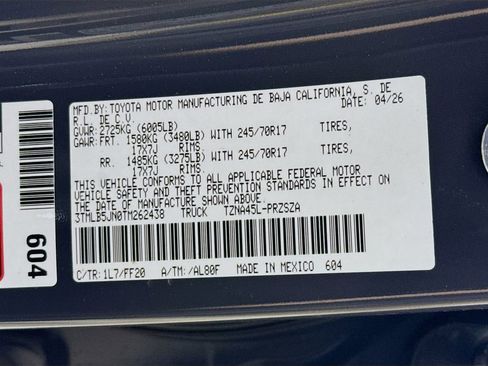 New 2026 Toyota Tacoma SR5 AWD/4WD image 33