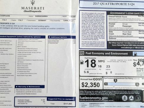 Used 2017 Maserati Quattroporte S Q4 image 35