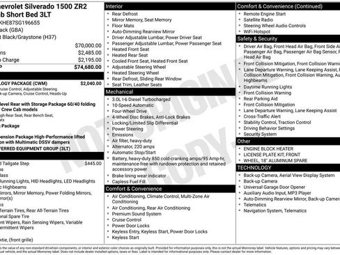 Used 2025 Chevrolet Silverado 1500 ZR2 w/ Technology Package image 6