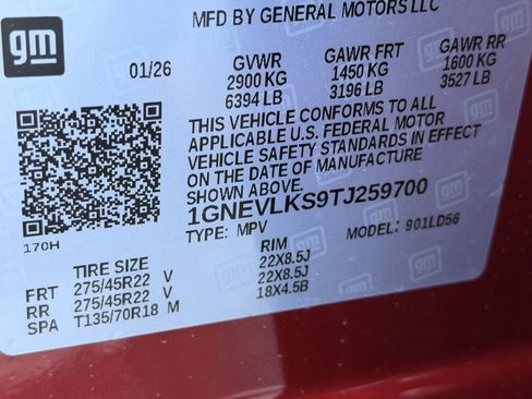 New 2026 Chevrolet Traverse RS w/ LPO, Floor Liner Package image 28