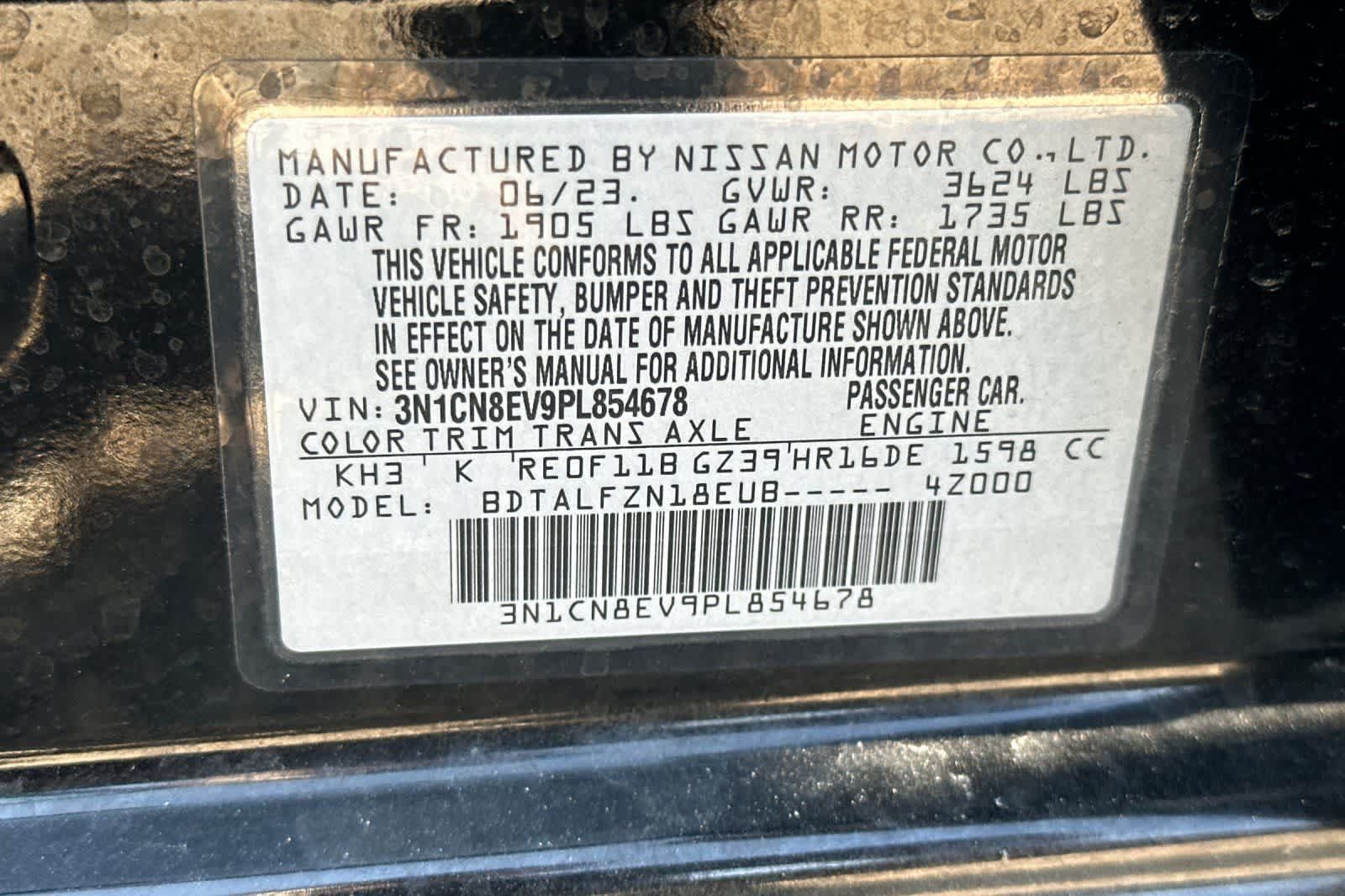 Used 2023 Nissan Versa SV FWD image 33