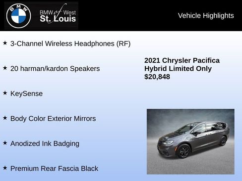 Used 2021 Chrysler Pacifica Limited w/ Uconnect Theater Family Group image 16